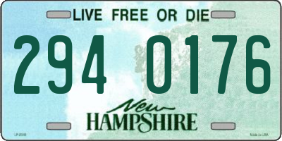 NH license plate 2940176