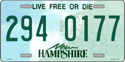 NH license plate 2940177