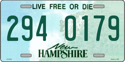 NH license plate 2940179