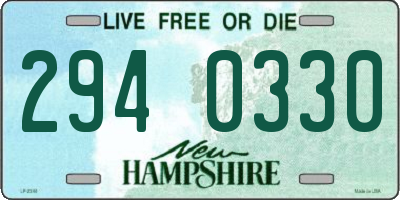 NH license plate 2940330