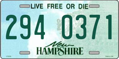 NH license plate 2940371