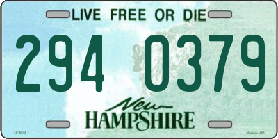 NH license plate 2940379