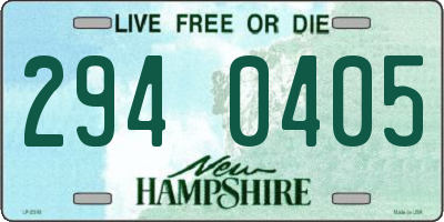 NH license plate 2940405