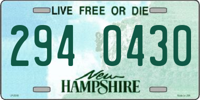 NH license plate 2940430