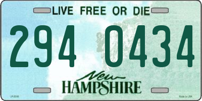 NH license plate 2940434