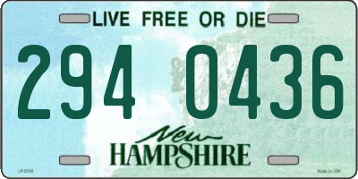 NH license plate 2940436
