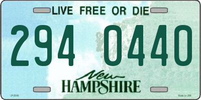 NH license plate 2940440