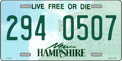 NH license plate 2940507