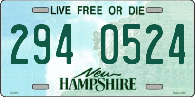 NH license plate 2940524
