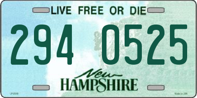 NH license plate 2940525
