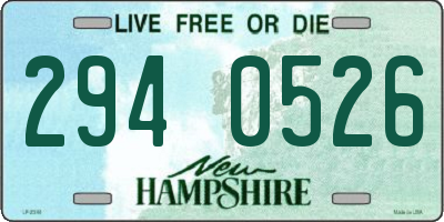 NH license plate 2940526