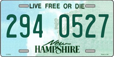 NH license plate 2940527