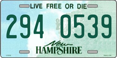 NH license plate 2940539