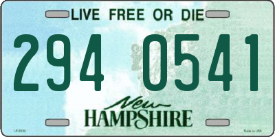 NH license plate 2940541