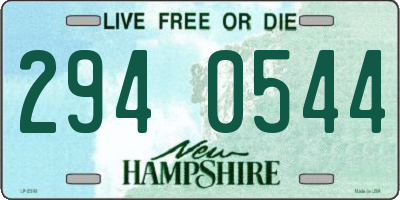 NH license plate 2940544