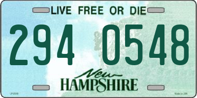 NH license plate 2940548