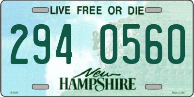 NH license plate 2940560