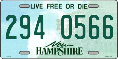 NH license plate 2940566