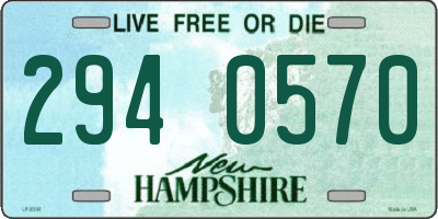 NH license plate 2940570