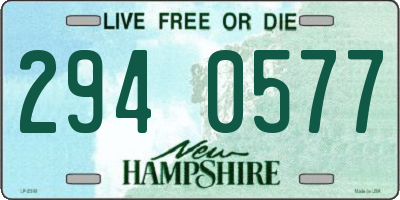 NH license plate 2940577