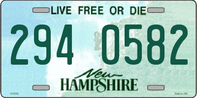 NH license plate 2940582