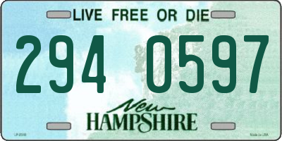 NH license plate 2940597