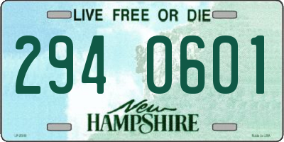 NH license plate 2940601