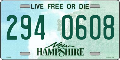 NH license plate 2940608