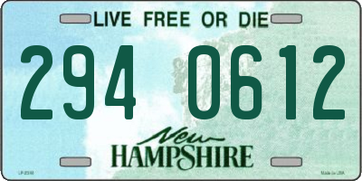 NH license plate 2940612
