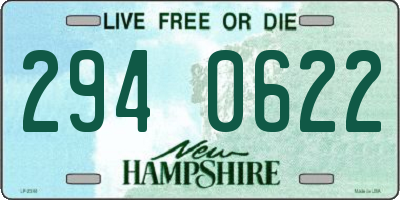 NH license plate 2940622