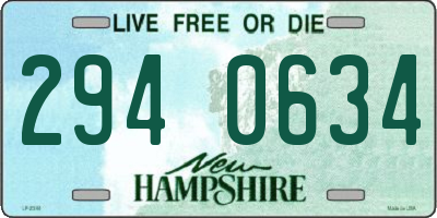 NH license plate 2940634
