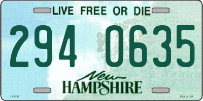 NH license plate 2940635