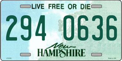 NH license plate 2940636