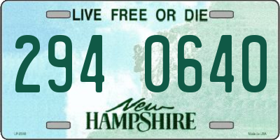 NH license plate 2940640