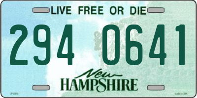NH license plate 2940641