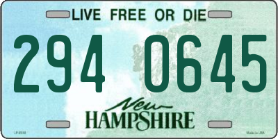NH license plate 2940645
