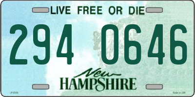 NH license plate 2940646