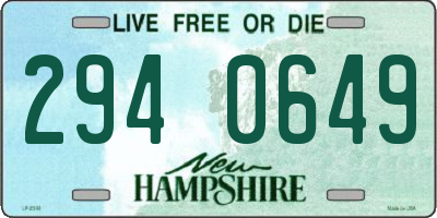 NH license plate 2940649