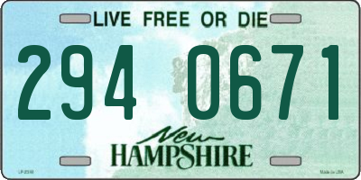 NH license plate 2940671
