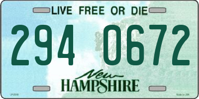 NH license plate 2940672