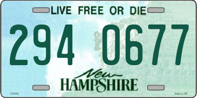 NH license plate 2940677