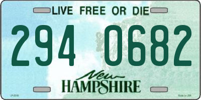 NH license plate 2940682