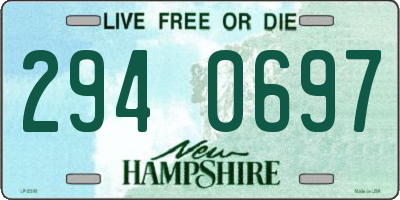 NH license plate 2940697