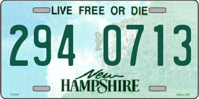 NH license plate 2940713