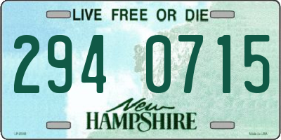 NH license plate 2940715