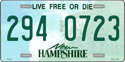 NH license plate 2940723