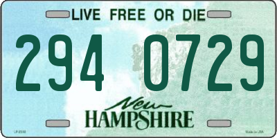 NH license plate 2940729