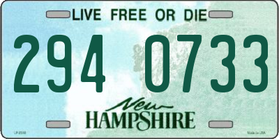NH license plate 2940733