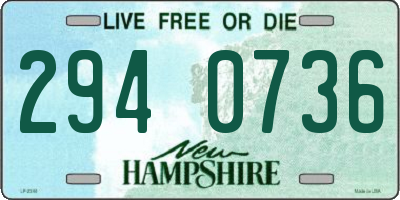 NH license plate 2940736