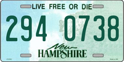 NH license plate 2940738